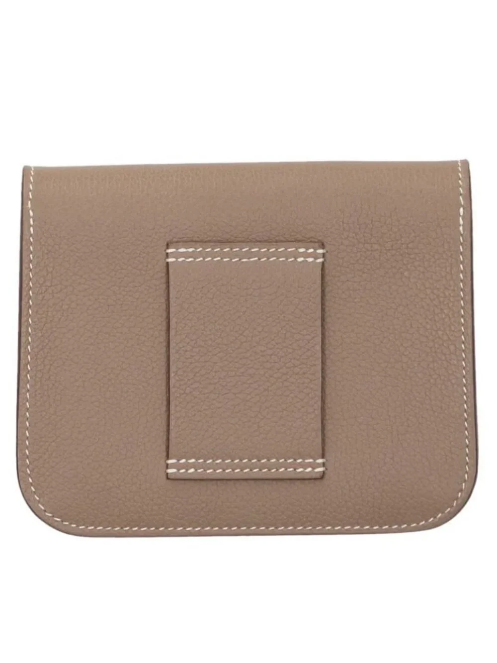 Hermes Constance Slim Bifold Etoupe Leather Wallet